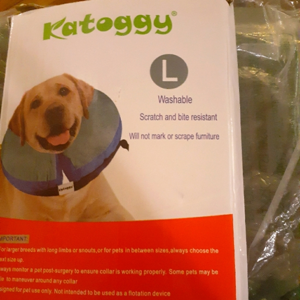 Pet donut collar inflatable
